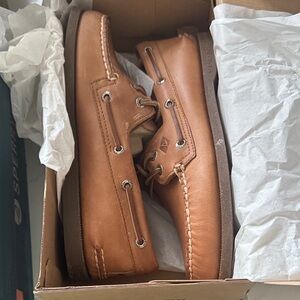 Sperry Men's Tan Leather Boat Shoes A/O Sahara